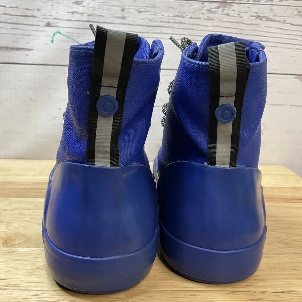 Hunter Men’s Size 9 Royal Blue High Top Sneakers - Unisex Rubber Waterproof W-11